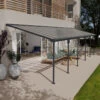 Toit De Terrasse 300x1035cm En Aluminium Gris Et Polycarbonate 8mm FERIA - Canopia By Palram