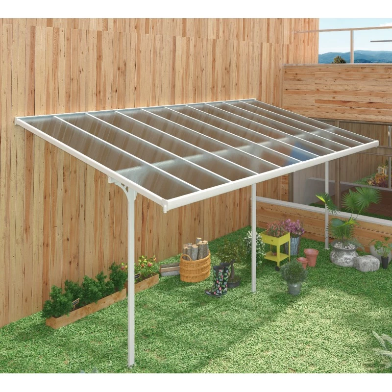 Toit De Terrasse Ajustable En Aluminium Laqué Blanc 3,05x6,18m X-METAL 1 Toit De Terrasse Ajustable En Aluminium Laqué Blanc 3,05x6,18m X-METAL