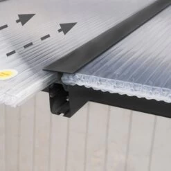 Toit De Terrasse En Aluminium Gris 3x9,15m + PC 16mm Olympia - Palram - Canopia -Outdoor Soldes toit de terrasse en aluminium gris 3x915m pc 16mm olympia palram 5