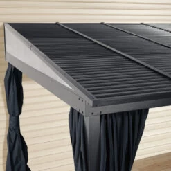 Tonnelle Adossée Portland 424x298cm En Aluminium Et Acier Galvanisé - SOJAG -Outdoor Soldes tonnelle adossee portland 424x298cm en aluminium et acier galvanise sojag 2