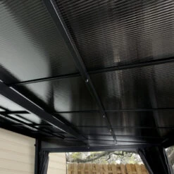 Tonnelle Adossée St. Barth 424x296cm En Aluminium Et Polycarbonate 8mm - SOJAG -Outdoor Soldes tonnelle adossee st barth 424x296cm en aluminium et polycarbonate 8mm sojag 2