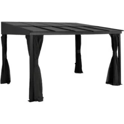 Tonnelle Adossée St. Barth 424x296cm En Aluminium Et Polycarbonate 8mm - SOJAG -Outdoor Soldes tonnelle adossee st barth 424x296cm en aluminium et polycarbonate 8mm sojag 3