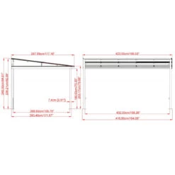 Tonnelle Adossée St. Barth 424x296cm En Aluminium Et Polycarbonate 8mm - SOJAG -Outdoor Soldes tonnelle adossee st barth 424x296cm en aluminium et polycarbonate 8mm sojag 5