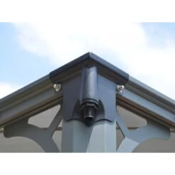 Tonnelle De Jardin 3x3m En Alu Gris Anthracite Et Polycarbonate -Outdoor Soldes tonnelle de jardin 3x3m en alu gris anthracite et polycarbonate 3