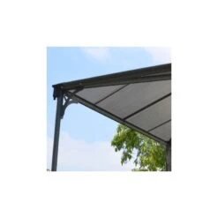 Tonnelle De Jardin 3x3m En Alu Gris Anthracite Et Polycarbonate -Outdoor Soldes tonnelle de jardin 3x3m en alu gris anthracite et polycarbonate 5