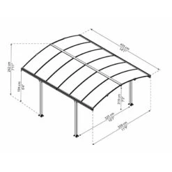 Tonnelle De Jardin En Alu Et Polycarbonate Tucson™ 4300 – Canopia -Outdoor Soldes tonnelle de jardin en alu et polycarbonate tucson 4300 canopia 2