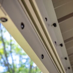 Tonnelle De Jardin Messina 298x363cm En Aluminium Thermolaqué Champagne– SOJAG -Outdoor Soldes tonnelle de jardin messina 298x363cm en aluminium thermolaque champagne sojag 4