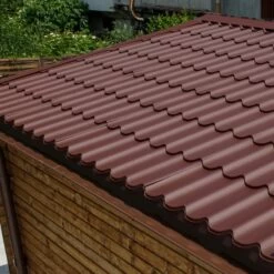 Tuiles Métalliques Marrons - Pack Prêt à La Pose Pour Abri Gardy Shelter 6m²