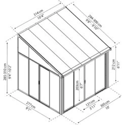 Véranda 300x305cm En Aluminium Blanc Et Polycarbonate 8mm Sanremo - Canopia By Palram 8 Véranda 300x305cm En Aluminium Blanc Et Polycarbonate 8mm Sanremo - Canopia By Palram -Outdoor Soldes veranda 300x425cm en aluminium blanc et polycarbonate 8mm sanremo palram canopia 2