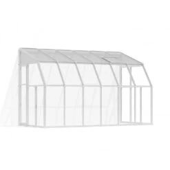 Outdoor Soldes -Outdoor Soldes veranda en pvc et polycarbonate transparent 200x386cm sun room rion 1