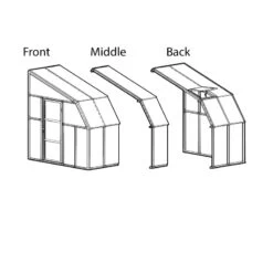 Véranda En PVC Et Polycarbonate Transparent 258x322cm Sun Room - Canopia By Palram -Outdoor Soldes veranda en pvc et polycarbonate transparent 258x322cm sun room rion 3