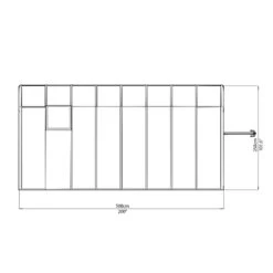 Véranda En PVC Et Polycarbonate Transparent 258x508cm Sun Room - Canopia By Palram -Outdoor Soldes veranda en pvc et polycarbonate transparent 258x508cm sun room rion 5