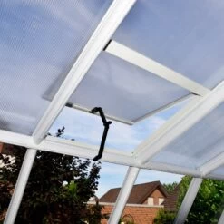 Véranda En PVC Et Polycarbonate Transparent 258x570cm Sun Room - Canopia By Palram -Outdoor Soldes veranda en pvc et polycarbonate transparent 258x570cm sun room rion 2