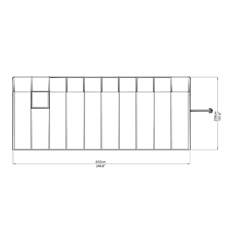 Véranda En PVC Et Polycarbonate Transparent 258x632cm Sun Room - Canopia By Palram 6 Véranda En PVC Et Polycarbonate Transparent 258x632cm Sun Room - Canopia By Palram – Image 6