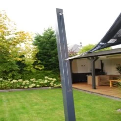 Voile D'ombrage Carrée Coolfit 500x500cm Anthracite – NESLING -Outdoor Soldes voile d ombrage carree coolfit 500x500cm anthracite nesling 3