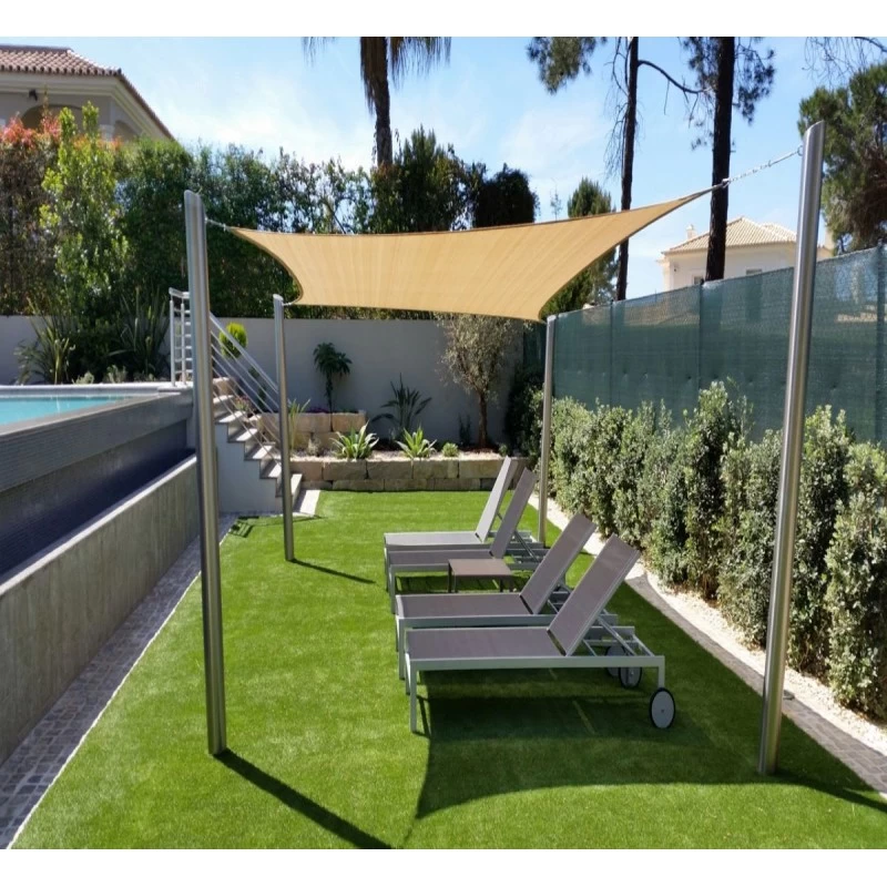 Voile D'ombrage Rectangle Coolfit 400x300cm Couleur Sable – NESLING 1 Voile D'ombrage Rectangle Coolfit 400x300cm Couleur Sable – NESLING