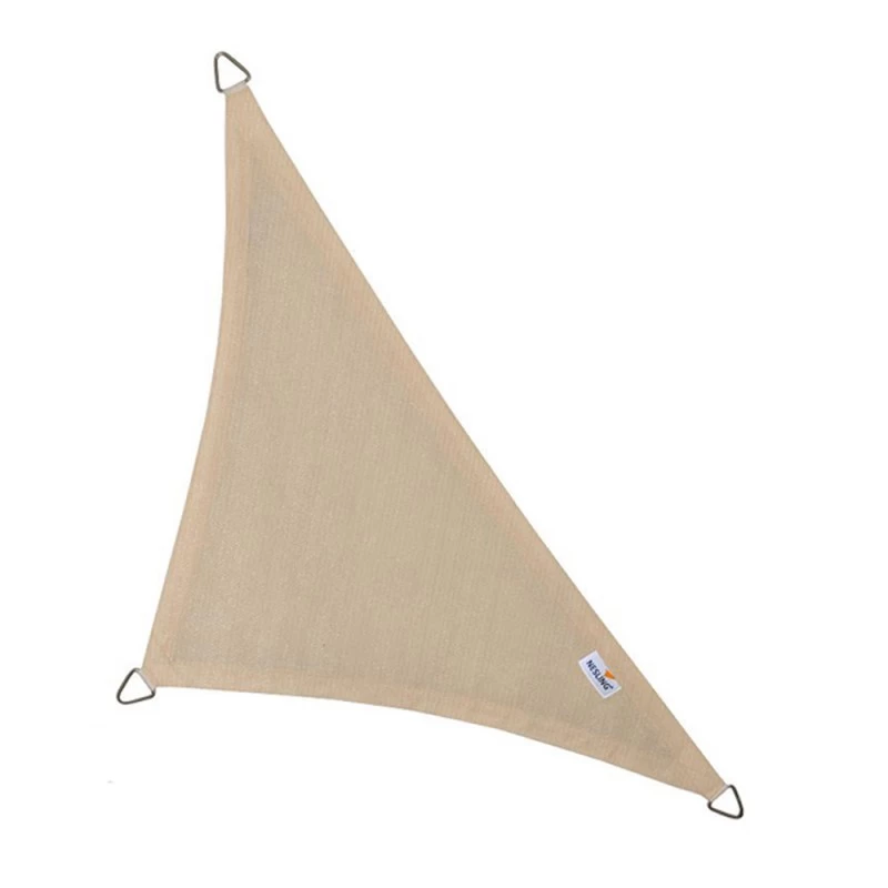 Voile D'ombrage Triangle 90° Coolfit 500x500x710cm Crème - NESLING 1 Voile D'ombrage Triangle 90° Coolfit 500x500x710cm Crème - NESLING